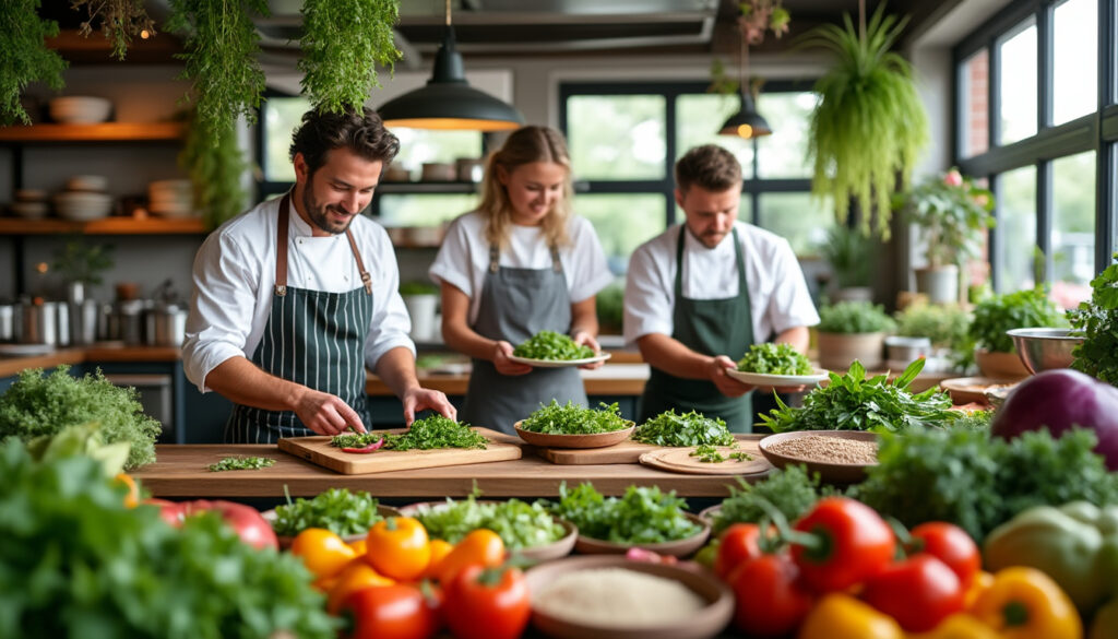 découvrez les métiers de la cuisine bio et locale : formation, débouchés et compétences clés pour travailler avec des produits sains et engagés dans une démarche durable.