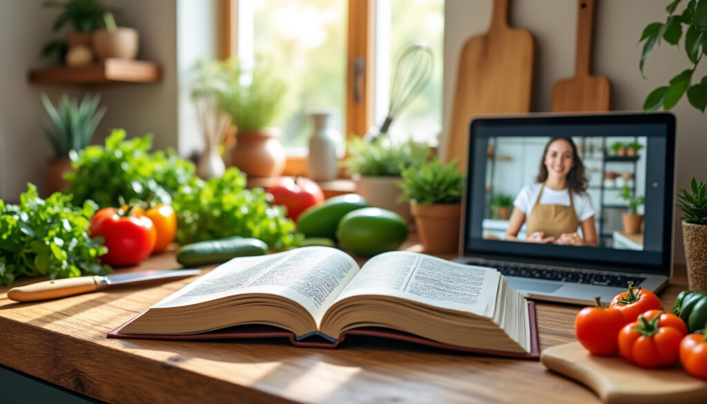découvrez les meilleures ressources pour s’auto-former en cuisine : livres, sites web, vidéos et applications pour progresser facilement et à votre rythme, que vous soyez débutant ou passionné.