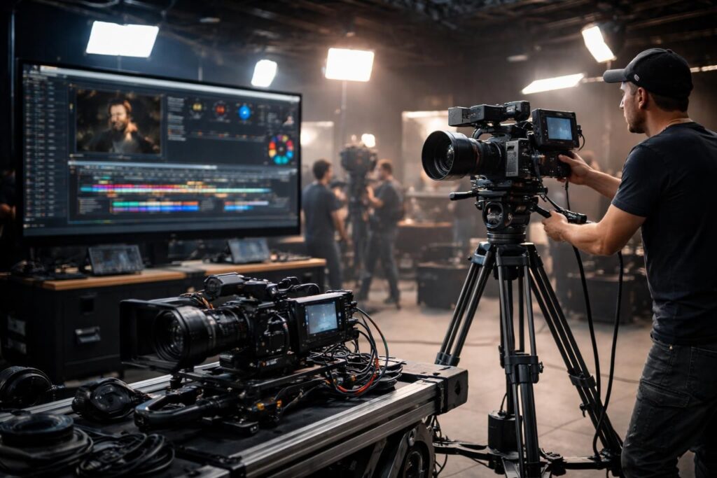découvrez les techniques de réalisation cinéma en utilisant les caméras red komodo, blackmagic, et le logiciel davinci resolve pour un montage et un étalonnage professionnels.