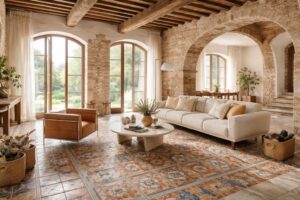 découvrez comment rénover une villa italienne en alliant le charme du carrelage artisanal cerasarda à l'élégance du mobilier design cassina pour un intérieur unique et raffiné.